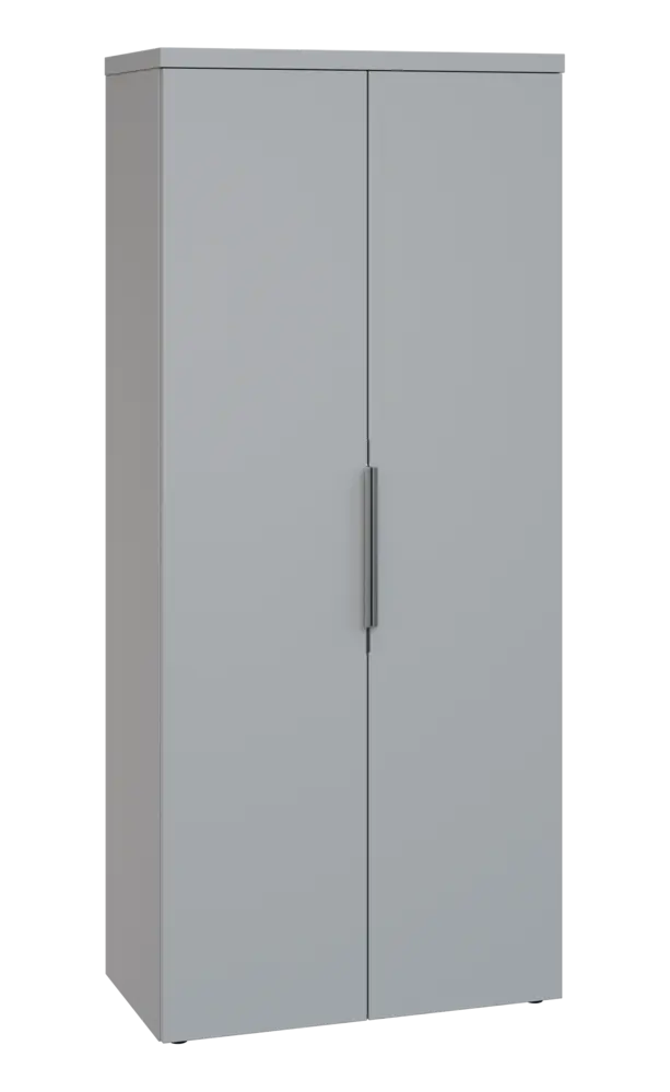 SISR 5 - 81 šatní skříň, 2-dveřová, výsuvné ramínko, 1820x800x400, šedá